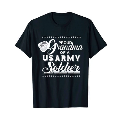 Patriotic US Army Soldier Family Shirt Shirt Proud Grandma of a US Army Soldier Shirt