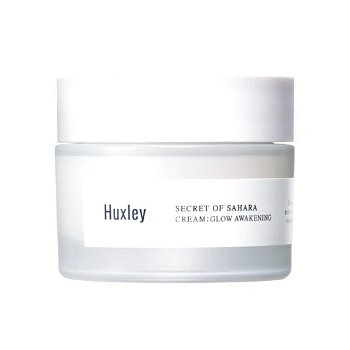 Huxley Secret of Sahara Cream Glow Awakening 1.69 fl. oz. | Korean Facial Cream | With B3 Niacinamide and Glutathione Complex for a Naturally Brighter Complexion