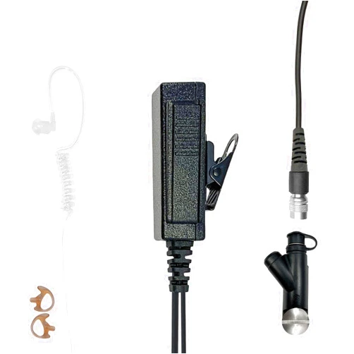 Comm Gear Supply Mic & Earpiece Radio Kit - Quick Disconnect Compatible w/Harris XG-100/P, XL-185/P/Pi, XL-200/P/Pi