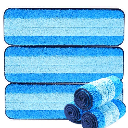 MR. SCRUB 6 Pack Microfiber Cleaning Pads for Bona Mop, Safe for Hardwood and Hard-Surface Floors, Reusable Microfiber Mop Pads for 18 Inch Mop, No Residue, Super-Absorbent, Over 500 Machine Washes
