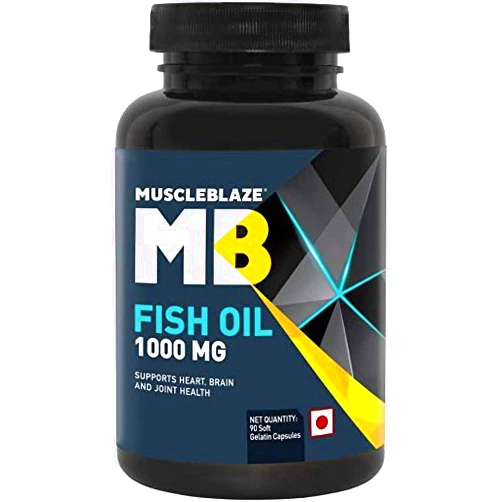 MuscleBlaze Fish Oil (1000 mg), 90 softgels