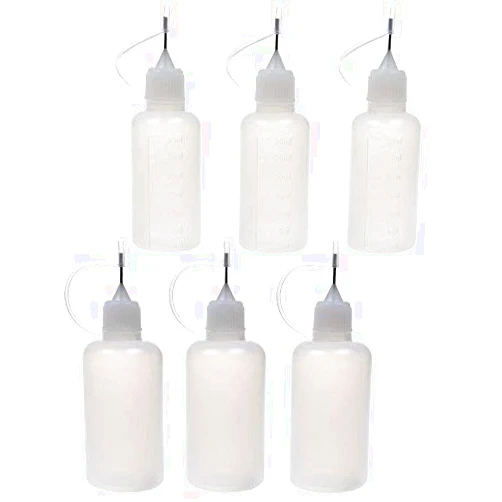 BCP 3pcs 30ml + 3pcs 50ml Steel Needle TIP Plastic Dropper Bottles, E-liquids, All Liquids Bottles