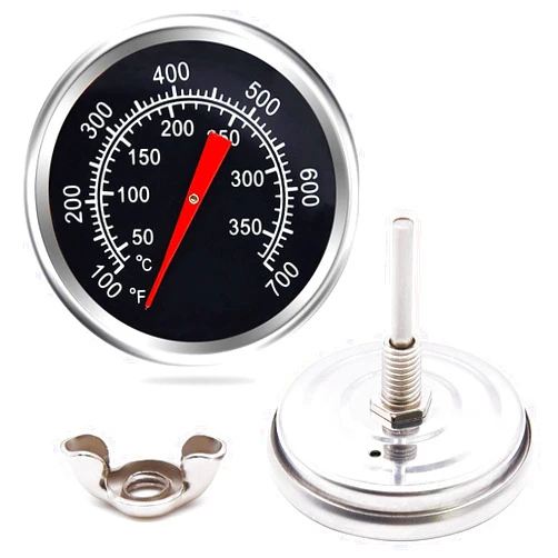 Criditpid Grill Thermometer Temperature Gauge Replacement Parts for Chargriller 5050, 5650, Temp Gauge Heat Indicator for Charbroil 463251414, 463250212.