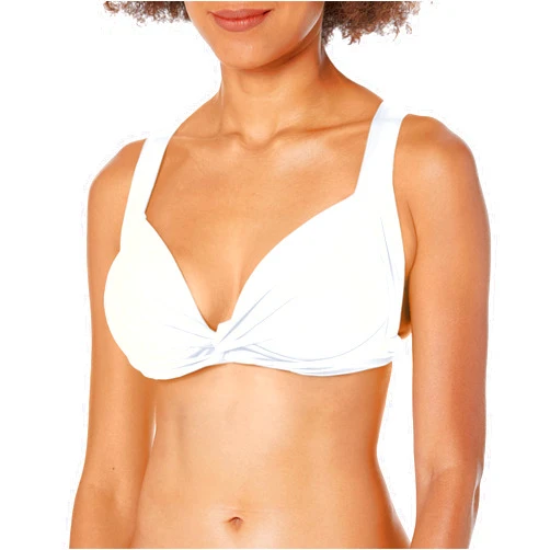 La Blanca Women's Standard Island Goddess Twist Front Crossback Swimsuit Top