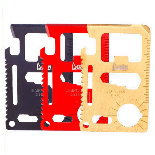 DLOSN Cool Unusual Gadgets Gifts for Men 11-in-1 Wallet Multitool Tool All in One EDC tools (3 color 11-in-one)