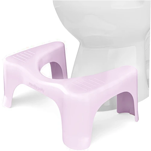 Squatty Potty The Original Bathroom Toilet Stool Curve Lightweight with Sleek and Modern Design, Pink, 7