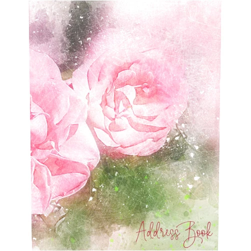 Large Print Designs Address Book: Large Print with Tabs - Floral Roses Telephone Address Books ( 8.5 x 11 ) - Record Birthday, Phone Number, Address, Email - Extra Pages ... Alphabetical Tabs (For Women and Seniors)