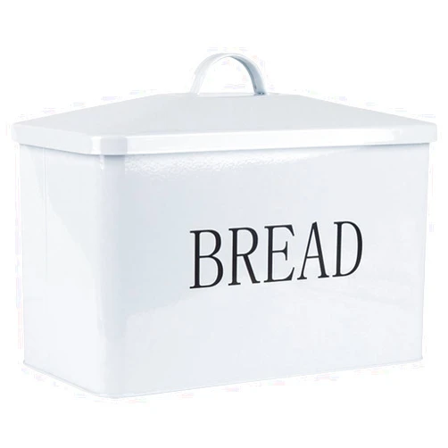 Cabilock Metal Bread Box and Iron Storage Container, Square Kitchen Bread Case with Handle, Multifunctional Iron Storage Box for Home and Pantry Organization