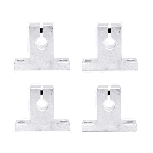 FKG SK8 Aluminum Linear Motion Rail Clamping Guide Support for 8mm Diameter Shaft, Set of 4