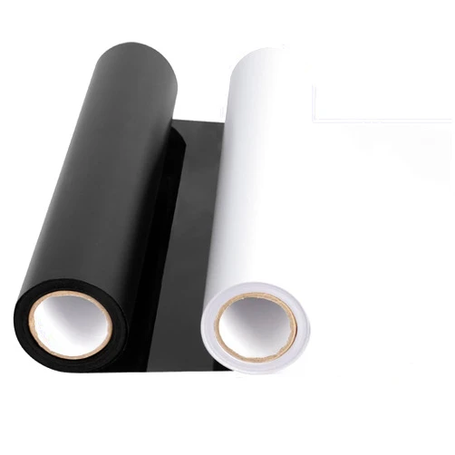 SGHUO HTV Black and White Heat Transfer Vinyl Rolls, 12