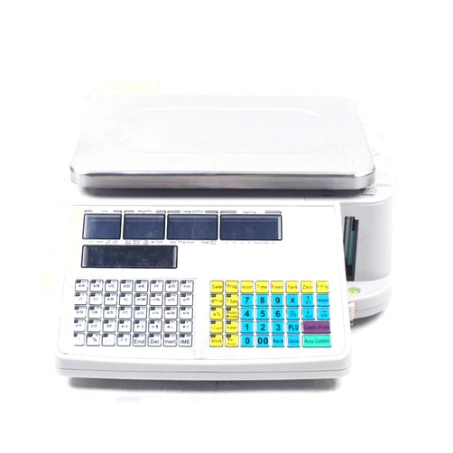 QUSKLISU Electronic Price Calculator, Rechargeable LCD Electronic Scale, Commercial Grade Automatic Barcode Scanning Display Suitable for Grocery Stores Supermarkets Factories Street Stalls