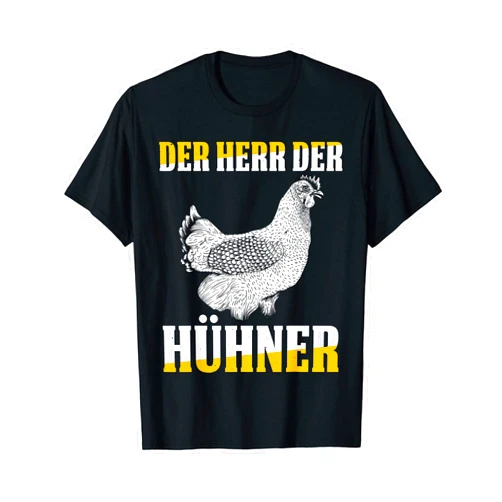 Hühnerbesitzer Hühnerzüchter Lustiges Huhn Bauer The Lord of the Chicken Owner, Chicken Lover, Funny T-Shirt