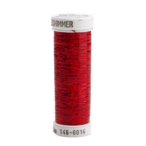 Sulky Of America Holoshimmer Polyester Metallic Thread, 250 yd, Christmas Red