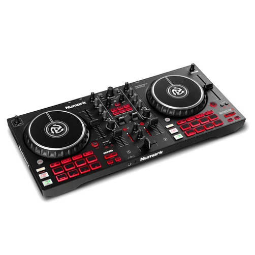 Numark Mixtrack Pro FX – 2 Deck DJ Controller For Serato DJ with DJ Mixer, Built-in Audio Interface, Capacitive Touch Jog Wheels and FX Paddles