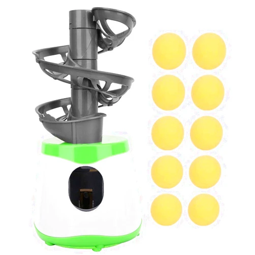 VBESTLIFE Kid Beginners Automatic Machine, 10 Balls Table Tennis Trainer Balls Launcher Training Machine Table Tennis Robot