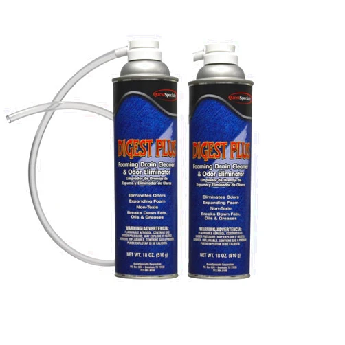 Quest Specialty DIGEST PLUS Foaming Drain Cleaner and Odor Eliminator, 2 count