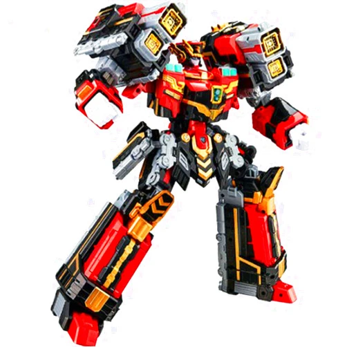 SSmall Metal Cardbot S BLASTRAIN Blast Train Red Transforming Robot Diesel Trains