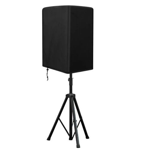 Yexcend Speaker Cover for 15 Inch PA/DJ Powered Speaker Mounted on Stand, Outdoor Speaker Covers UV Protection Water Resistant Dustproof 600D Oxford Cloth(Black)