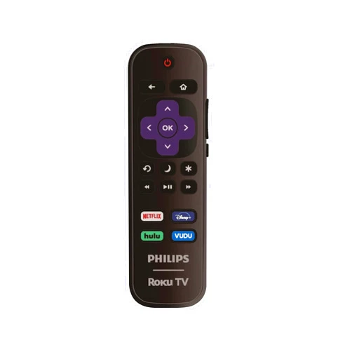 ULTRA PARTS OEM Replacement Remote Control Compatible with All Philips Roku TV Smart TVs【Only Works with Philips Roku TV, Not for Roku Stick and Roku Box】 (Netflix/Disney Plus/Hulu/Vudu)