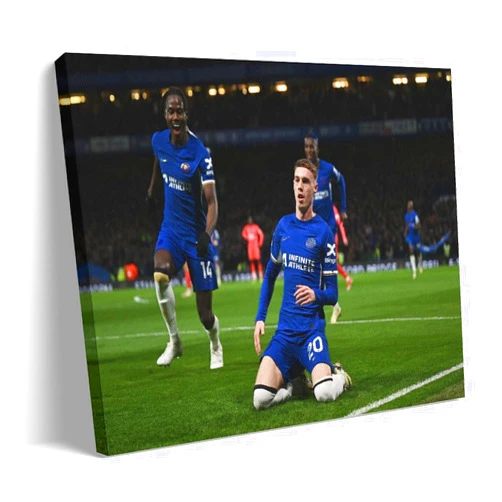 LinqEtr Cole Palmer Soccer Star Poster Picture Print Canvas Wall Paint Arts Decor Modern Home Artworks Gift Idea 08x12inch(20x30cm), Frame-style