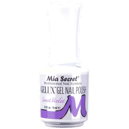 Mia Secret Gelux Nail Polish 0.5 Oz UV Gel-SOAK Off Gel Polish - Collection 2018 Pick Your Color (Sweet Violet)