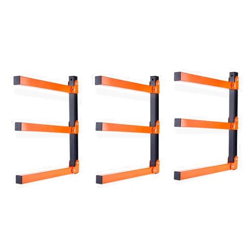 Ultrawall Wall Mount Wood Organizer Racks, Lumber Storage Metal Racks Wood Storage Racks with 3-Level (3 Pack)