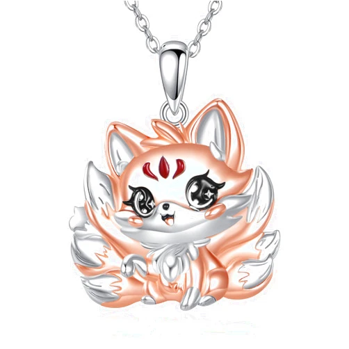 AINFQY Fox Necklace for Women Nine-tailed Fox necklace Fox Jewelry Gift for Women