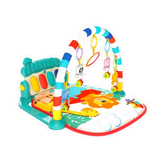 Lcasio Musical Baby Gyms Play Mats Musical Activity Mat Piano Baby Play Gym Tummy Time Padded Mat for Baby Newborn Toddler Infants (Green)