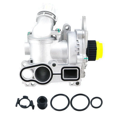 BDELI Aluminum Water Pump Compatible with 2008-2016 Audi A3 A4 A5 A6 Q3 Q5 TT Quattro Allroad, VW Tiguan Jetta Golf GTI Eos Beetle CC GTI Passat 2.0L, 06H121026CQ 06H121026AB 06H121026AE