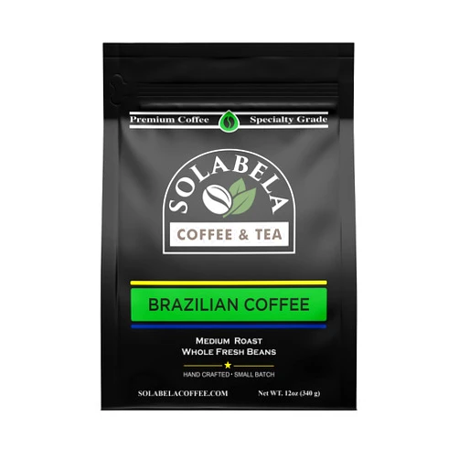Solabela Fresh Roasted Coffee, Brazil Minas Gerais, 12oz, Medium Roast, Whole Beans