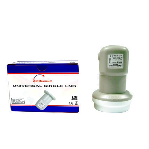 Cables Direct Online FTA Universal Ku Band LNB, Single, 0.1dB Satellite Dish LNBF, Linear, Polarized (0.1 dB, Single)