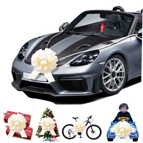Rozozo 18Inch Giant Gift Bow for Car,Big Bow for Car Huge Car Bow,Big Present Bow 18Inch-White