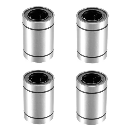HIPICCO Linear Ball Bearings, LM25UU 25mm Linear Motion Bushing Double Side Rubber Sealed Rod Liner Shaft Parts for CNC Machine 3D Printer 4 Pack