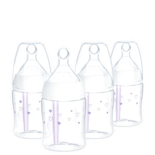 NUK Smooth Flow Pro Anti Colic Baby Bottle - Easy to Assemble and Clean & Reduces Newborn Spit-up & Gas