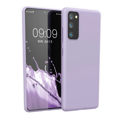 kwmobile Case Compatible with Samsung Galaxy S20 FE Case - Soft Slim Protective TPU Silicone Cover - Lavender