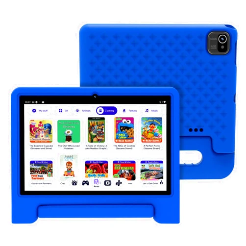 UEMXDOX Kids Tablet, 10.1 Inch Android 13 Tablet for Kids with Case Included,Pre-Installed Educational Apps, Parental Controls, 32 GB, Ideal Gift for Children