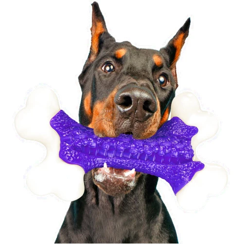 Kseroo Tough Dog Chew Toys for Aggressive Chewers Large Medium Breed, Bone Toy Dog, Natural Nylon Heavy Duty Extreme Indestructible Teething Training