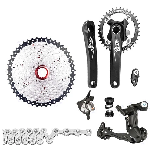 IUPPA 1x10 Speed Derailleurs er Groupset Bike Crankset 11-50T Cassette Flywheel 10 Speed Chain for Mountain Bike