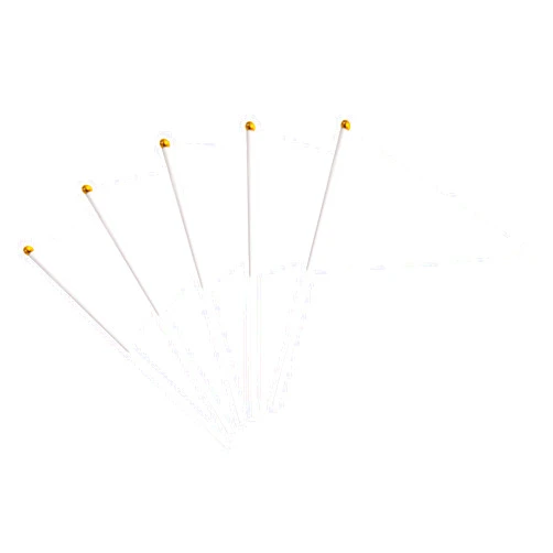 Tibijoy 25 Pack White Pennant Flags Small Mini Hand Held Solid Color Pennant DIY Graffiti Flags On Sticks,Party Events Celebration,School,Grand Opening,Kids Birthday,Sports Clubs,Flower Pot (White)