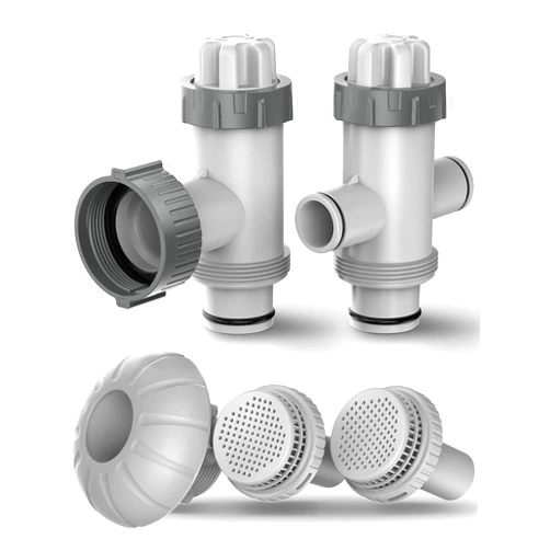 POOLHACKER Above Ground Swimming Pool Inlet & Outlet Water Replacement Parts Kit, Includes 1.5