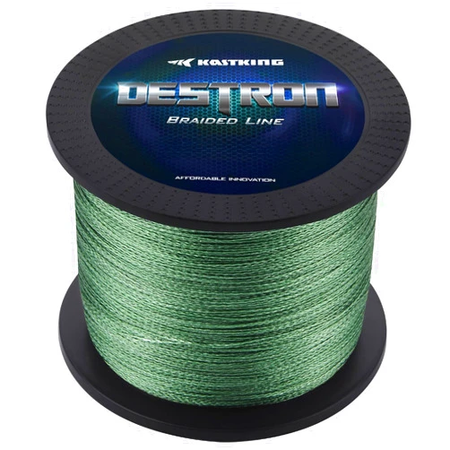 KastKing Destron Braided Fishing Line, Highly Abrasion Resistant, Improved Knot Strength, Ultra-Thin Diameter Superline, Zero Stretch & Memory, CFT “Color Fast Technology”, 75% Thinner Than Mono
