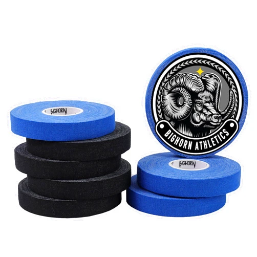 Bighorn Athletics Jiu Jitsu Finger Tape, 0.5-Inch x 45-feet, 8-Rolls (Black & Blue)