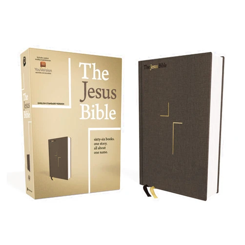 Zondervan,Passion Publishing The Jesus Bible, ESV Edition, Cloth over Board, Gray