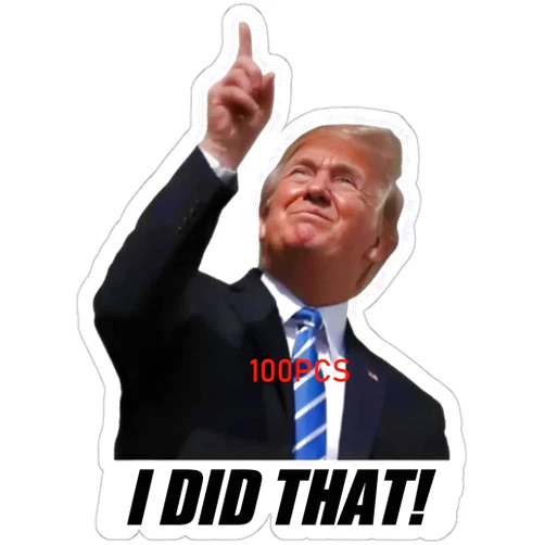 ColisPar 100pcs Trump I Did That Stickers Gas Pump Stickers Decal, Anti Trump Stickers, Fuck Donald Trump Mega Merchandise