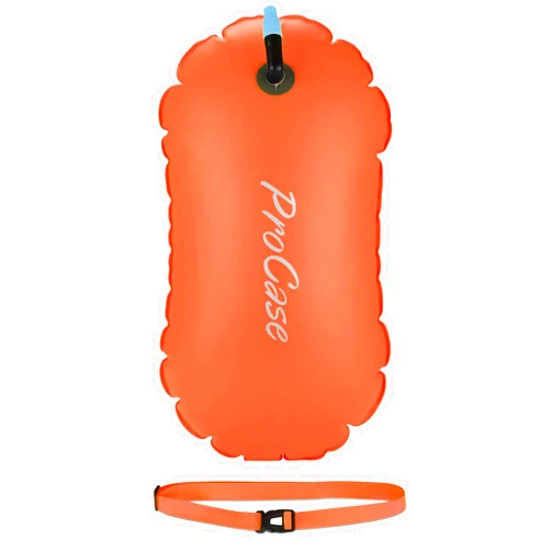 ProCase Swim Buoy Float, Swimming Bubble Safety Float with Adjustable Waist Belt for Open Water Swimmers, Triathletes, Snorkelers, Kayakers, Safe Swim Trainers