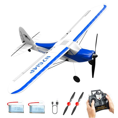 RCSHOBBY Sport Cub 500 S2 RC Airplane RTF 4 CH Remote Control Airplane with Gyro Stabilization System& One Key Aerobatic, Ready to Fly for Beginners,Kid,Adults