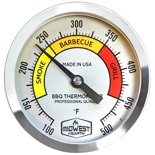 Midwest Hearth BBQ Smoker Thermometer for Barbecue Grill, Pit, Barrel 3