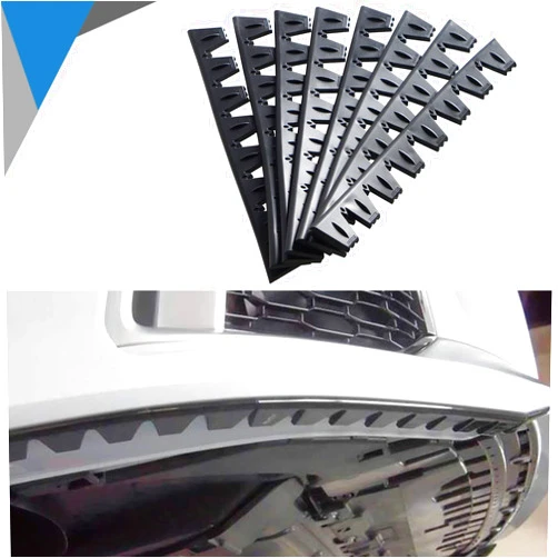 NBWIYQP Bumper Scrape Guard Skid Plate Bumper Protection Compatible with Lowered Cars SUV DIY Bumper Protector kit Provides Chassis Protection,8 Pack,Black