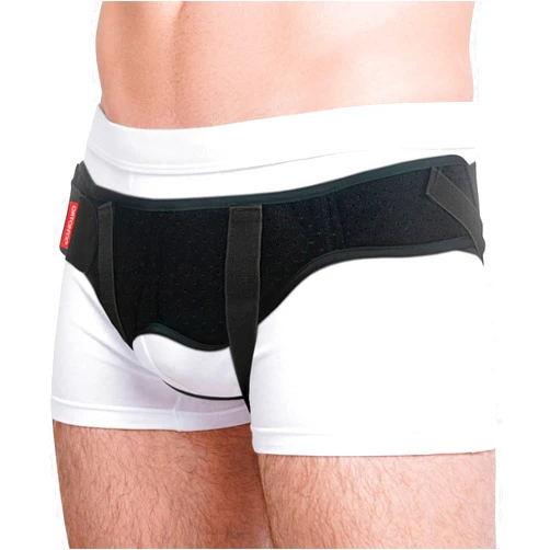 ORTONYX Inguinal Hernia Belt for Men and Women, Adjustable Support Brace for Left, Right & Double Hernias, Post-Surgery Recovery Truss with Removable Compression Pads, Pain Relief Groin Wrap/M