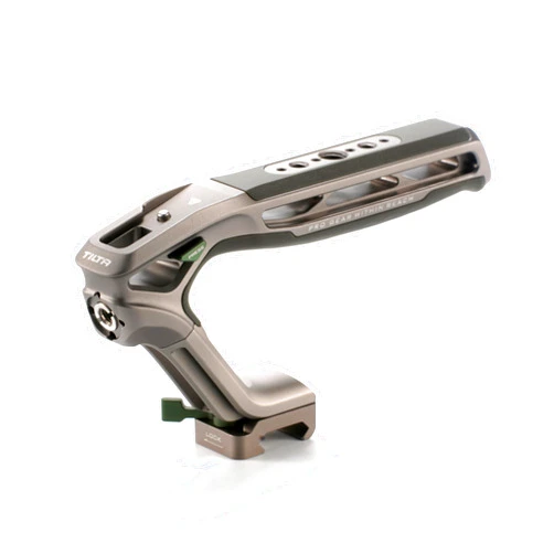 Tilta Xeno Top Handle - Titanium Gray | Aluminum Alloy and Silicone Build | 1/4″-20 and 3/8″-16 Threads w/Locating Points | Safety Release Pin | Comfortable Handling (NATO)
